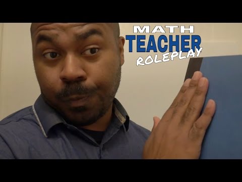 ASMR Teacher Role Play MATH TEACHER with Teacher Writing, Page Flipping & Page Turning (Soft Spoken)
