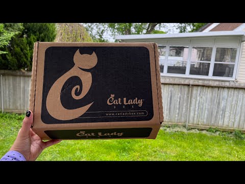 ASMR Unboxing | Cat Lady Box ~ crinkly tapping whisper