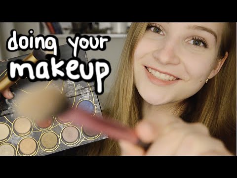 ASMR | Doing your makeup during rain || personal attention for sleep