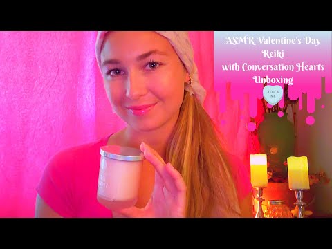 ASMR by P.A.R. ~ Valentine's Day ASMR Reiki "Heart Chakra Healing with Conversation Hearts" Unboxing