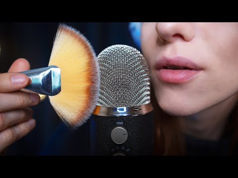 ASMR SVENSKA - rambling + borstar mikrofonen (mic brushing)