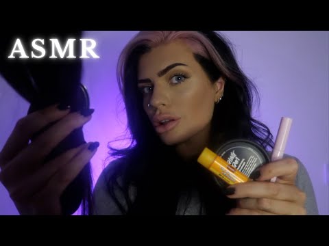 ASMR Getting You Ready For Sleep 💤 (personal attention, hair brushing, face touching)