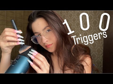 Asmr 100 relaxing triggers in 10 minutes for fast asleep 😴 NO TALKING ASMR🤫