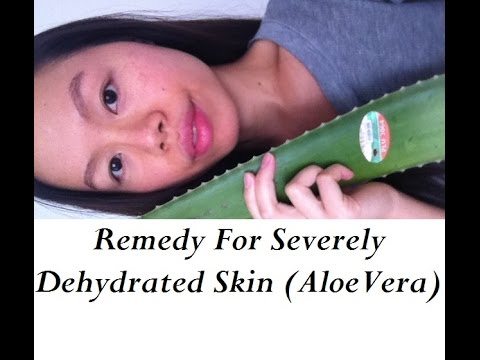 How to Make FRESH ALOE VERA GEL (Remedy for Severely Dehydrated Skin)