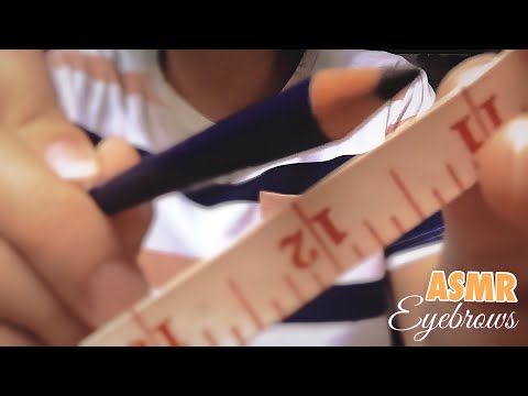 ASMR Doing Your Eyebrows (Mapping, Waxing, Plucking and more)