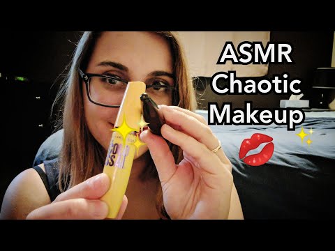ASMR Fast Aggressive Chaotic Makeup Role play (sammy custom)