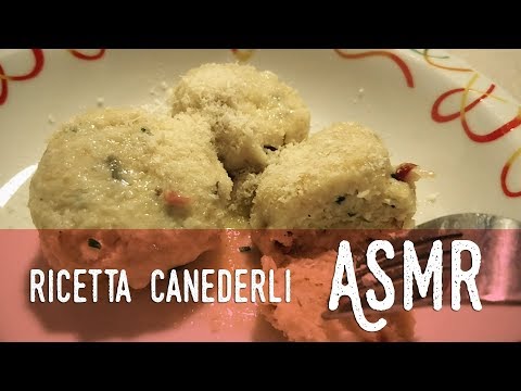 ASMR ita - 🥨 CANEDERLI formaggio e speck · RICETTA (Whispering)