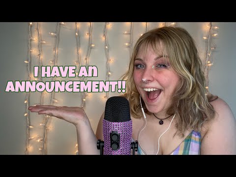 ASMR making and breaking a pattern plus a huge announcement! IM ON TWITCH!! ✨💜🤍