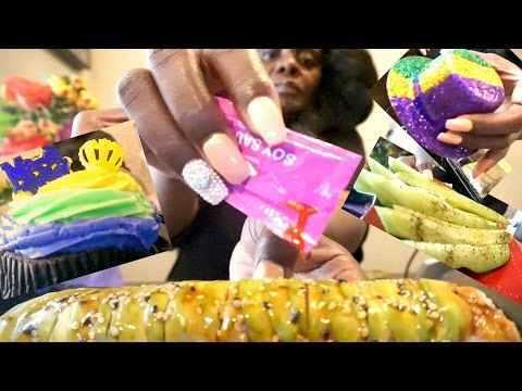 Colossal Cupcake ASMR Sushi Cucumbers/Eating Sounds