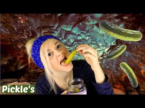 Pickle ASMR Eating In A Cave - Crunchy