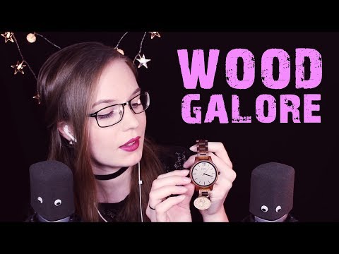 DELICIOUS Wood Galore 💛 Tapping, Scratching and Close-Up Whispers 💛 Binaural HD ASMR