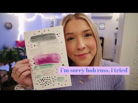 ASMR *attempting* a soothing watercolour picture