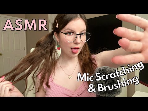 ASMR | Intense & Tingly Mic Scratching & Mic Brushing (Mouth Sounds, Personal Attention)