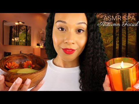 ASMR Cosy Autumn Spa Facial Treatment 🍂W/ Layered Sounds And Ambience 🍂