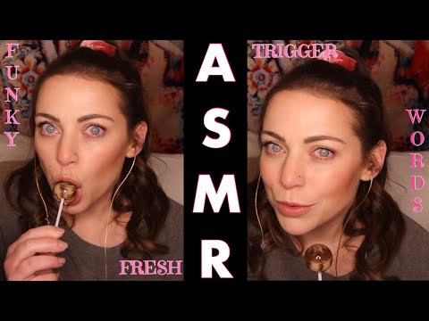 ASMR | Super Slurpy Lollipop 🍭 25 Funky Fresh Trigger Words Pt. 2 | Intense Mouth Sounds 💋