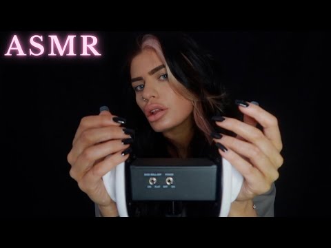 ASMR 3DIO Relaxing Ear Massage 👂🏼(Dry Powder Hand Sounds)