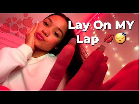 ASMR POV you’re laying on my lap ❤️ ASMR personal attention , positive affirmation & 💋's