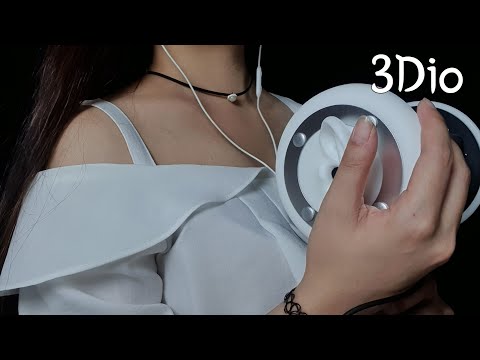 ASMR New mic! 3dio test🤍 Whisper, ear cleaning, cupping etc. (SUB)