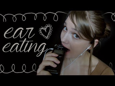 ASMR Ear Eating with Collarbone Tapping (Tingly AF)