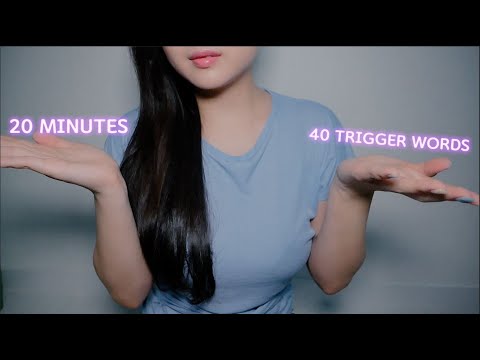ASMR 40 Trigger Words  in 20 minutes 🌙