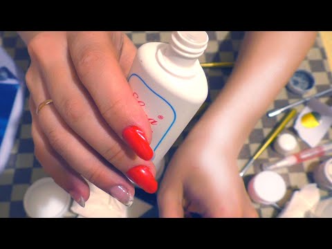 ASMR I do myself a manicure Fast triggers and  Intense Mouth Sounds