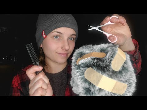ASMR MICROPHONE SURGERY Plucking, Pulling, Giving Stitches (Whispered)