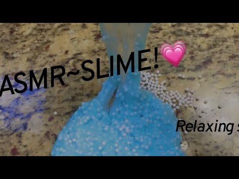 ASMR~SLIME...pocking, and relaxing slime sounds