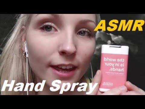 ASMR Hand Spray and Mouth Sounds