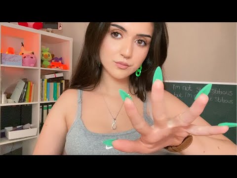 ASMR lie down to fall asleep fast ❣️personal attention, tracing, lens taps, visuals