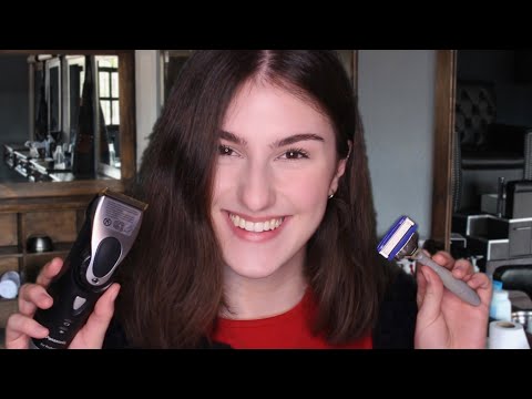 [ASMR] Relaxing Barbershop Roleplay 💈🪒// (Personal attention, Shaving, Hair cut) // IsabellASMR