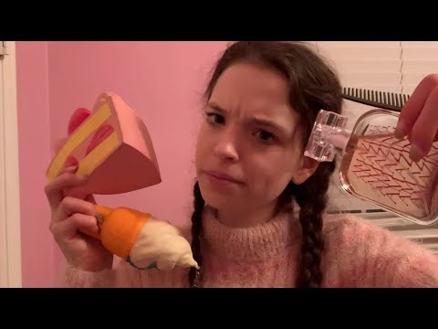 ASMR personal attention triggers(perfume, lipstick, comb, and squishy‘s)