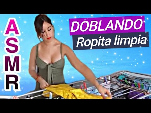 Asmr |DOBLANDO ROPITA LIMPIA-NO INTENCIONAL / MUY RELAJANTE
