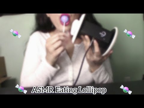 ASMR Lollipop Eating Sounds 💗🍭 💗