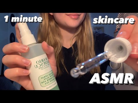 ASMR 1 minute skincare