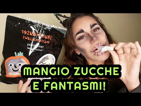 MANGIO FANTASMI E ZUCCHE!!! #Halloween special (eating & mouth sounds)
