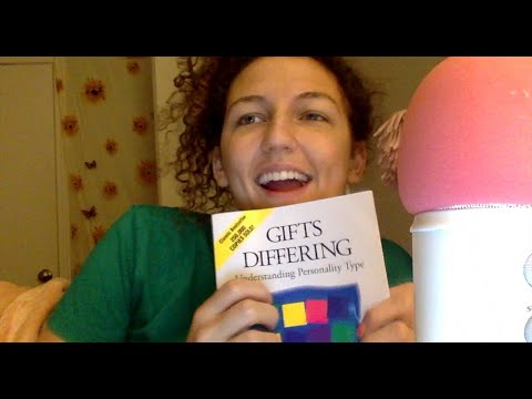 ASMR ~ (gum chewing w/ bubble blowing) reading about PERSONALITY TYPES (myers-briggs)!