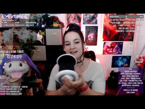 ASMR Soft and Slow Ear Eating - Twitch Stream (Casual) [Rambling]