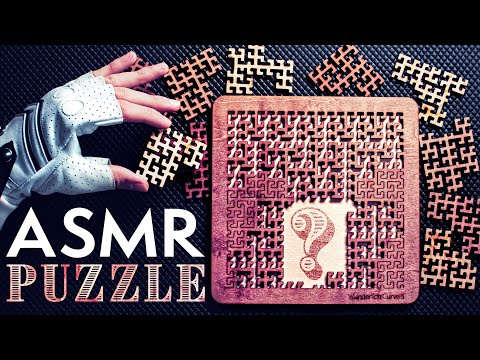 ASMR Solving this Satisfying WOODEN PUZZLE 😴No Talking for SLEEP
