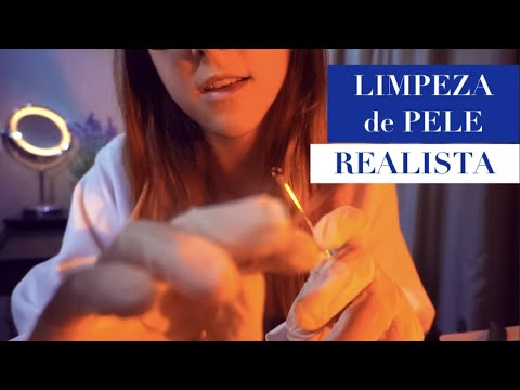 ASMR roleplay - LIMPEZA DE PELE: removendo cravos, relaxando o rosto e mais!