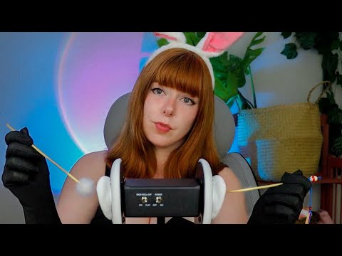 ASMR Bunny Girl Cleans Your Ears (affectionate ear cleaning roleplay)