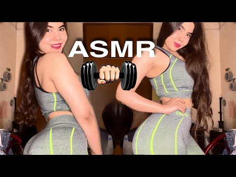 ASMR | Gym Girl Roleplay and Fabric Scratching on Leggings