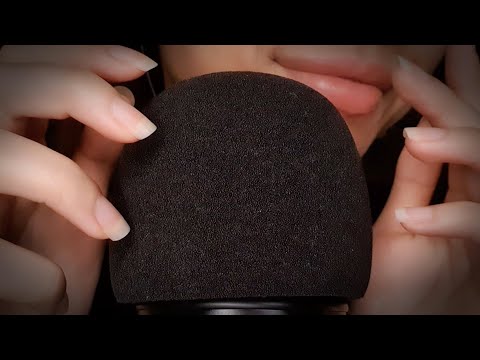 [ASMR] Mic Scratching & Tingly Unintelligible Whispers to Help You Sleep ✧