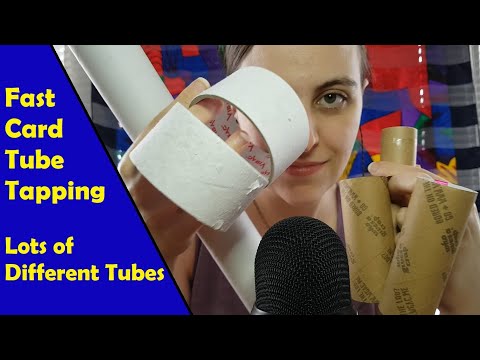 ASMR Fast Cardboard Tube Tapping, Toilet Roll Tubes + Lots More - No Talking After Intro