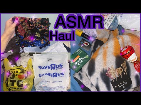 ASMR Haul  💜- ♡Tapping, Crinkling, Scratching And Whispering [SOFT SPOKEN/Personal Attention ♡ 💜