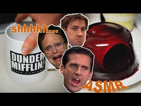 How To Suspend An Object In Jello - ASMR STYLE- Jim's Office Prank