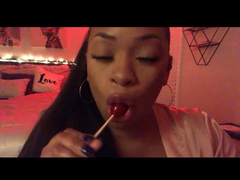 ASMR Lollipop Sucking | Mouth Sounds | (Big Lips)