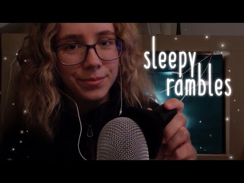 ASMR || Sleepy Rambles and Mic Brushing for your Sleep 🤍💭