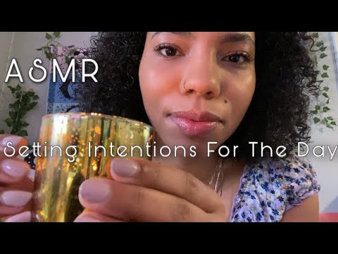 ASMR ~ ✨Setting Our Intentions For The Day! ~Positive Affirmations ~Sage Cleanse~ Spaying✨