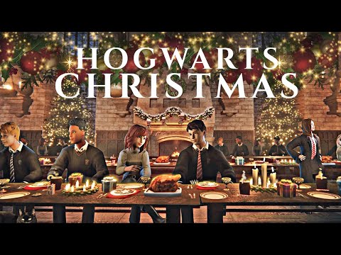 Christmas Day at Hogwarts 🎄 Harry Potter inspired Ambience & Music | Winter, Snow and Magic ❄️