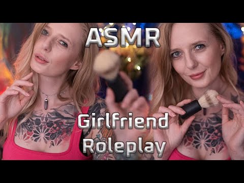 ASMR Girlfriend Roleplay Men's Pampering Before Sleep [Massage, Layered sounds,Accent]